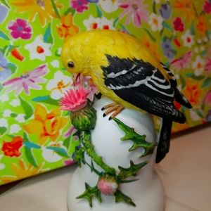 Vintage Porcelain Bell With Bird